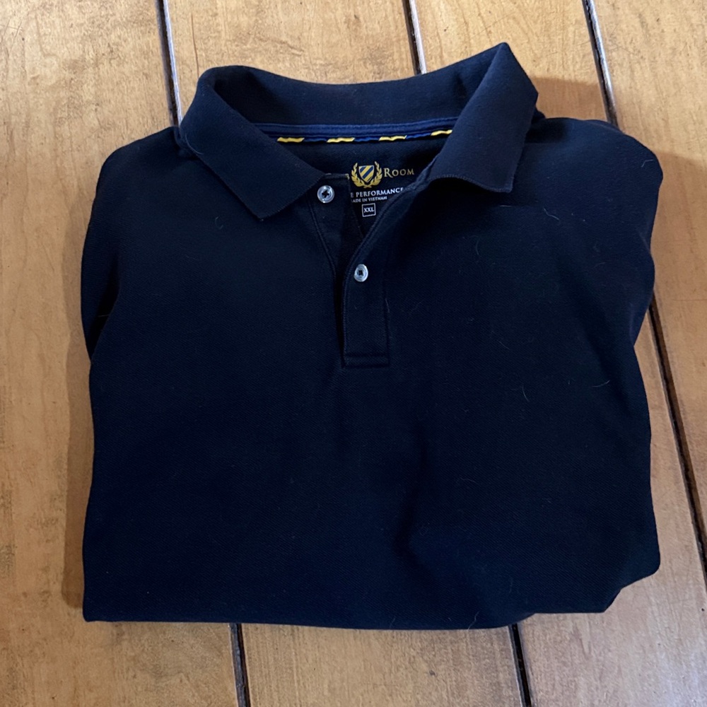 Club Room Black Polo